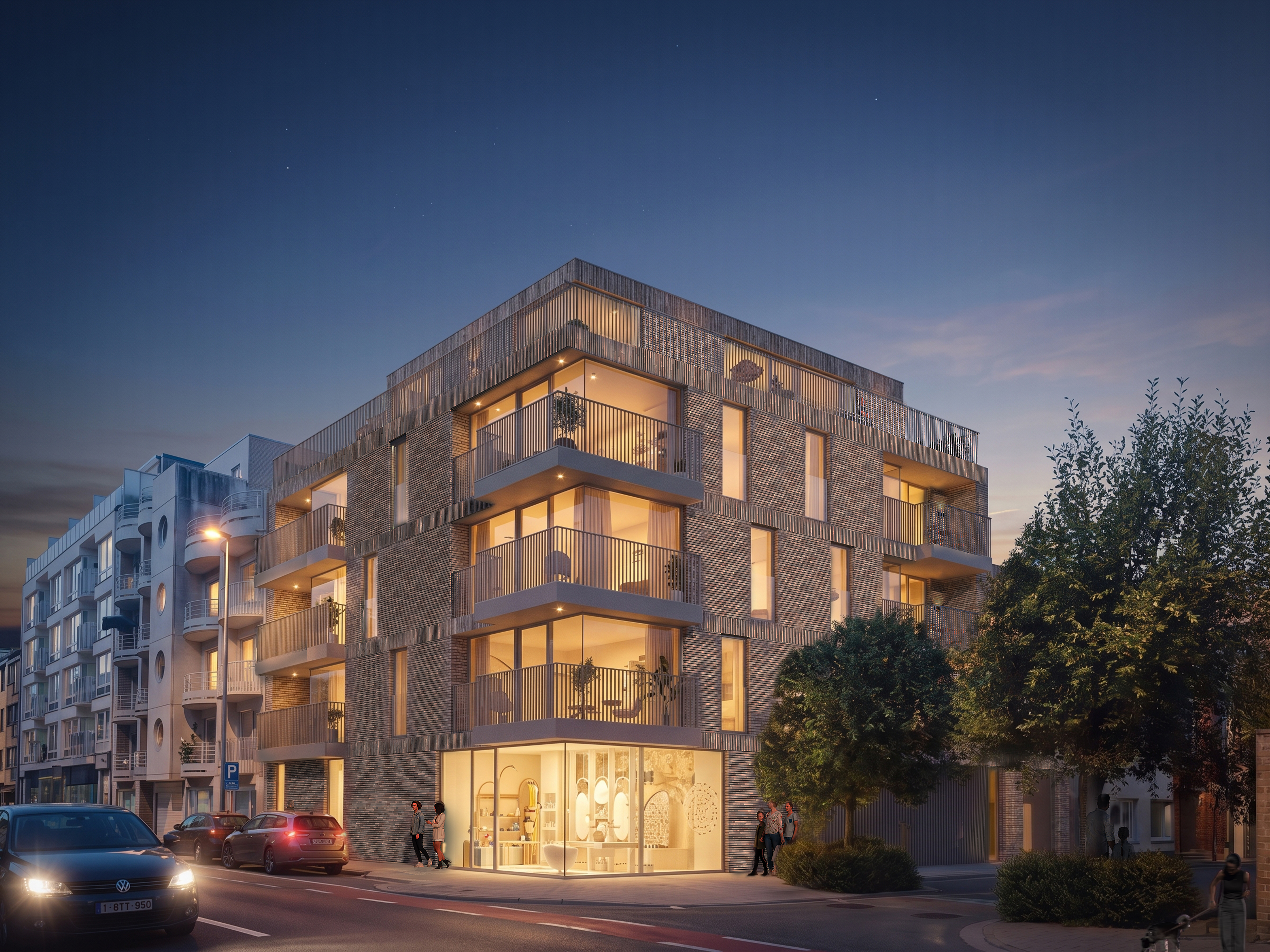 Residentie Maréa – Nieuwpoortsesteenweg 242 hoek met de Lijsterbeslaan 2 | nieuwbouw HCC Projects